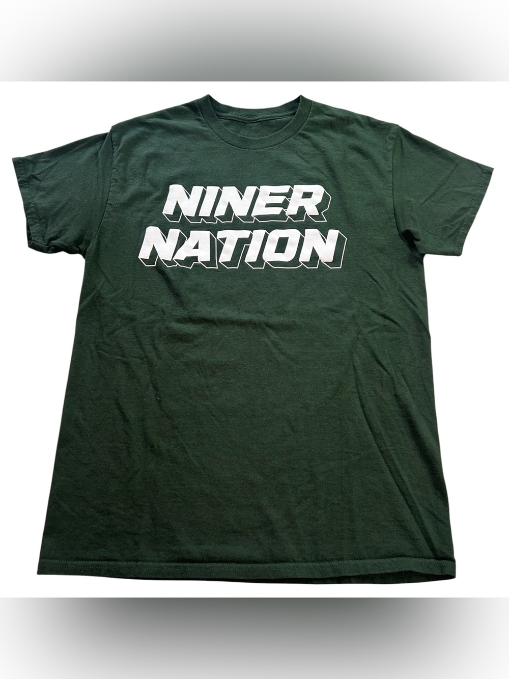 UNC Charlotte 49ers Men’s UNCC Niner Nation Graphic T-Shirt Green size Small